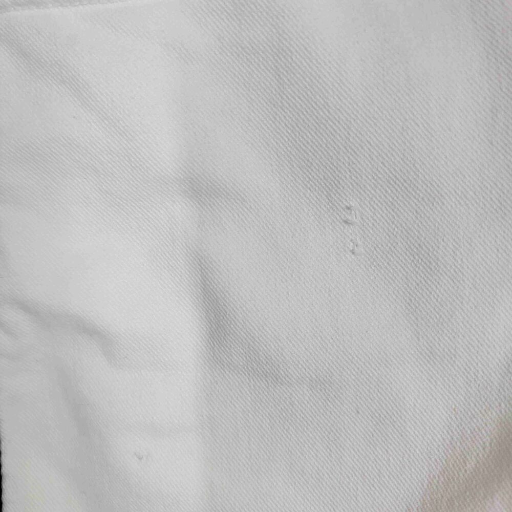 Zara Basic White Denim Mini Skirt Side Stripes Front Pockets Belt Loops Large - Picture 5 of 9